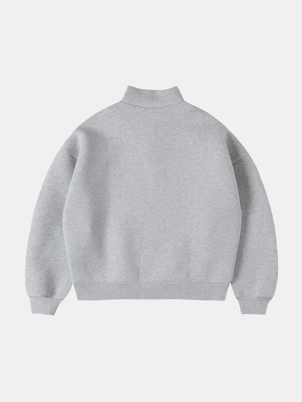 'HEATHER GREY' QUARTER-ZIP