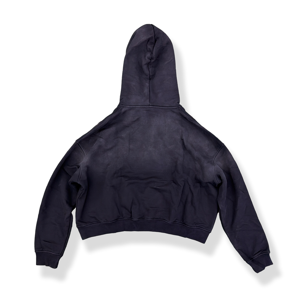 'BLACK' SUN-DRIED CROPPED HOODIE