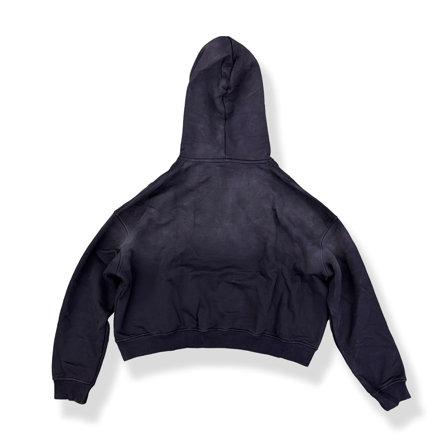 'BLACK' SUN-DRIED CROPPED HOODIE