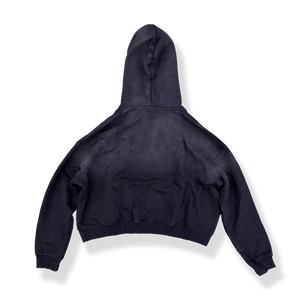 'BLACK' SUN-DRIED CROPPED HOODIE
