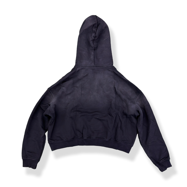 'BLACK' SUN-DRIED CROPPED HOODIE