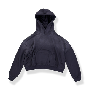'BLACK' SUN-DRIED CROPPED HOODIE