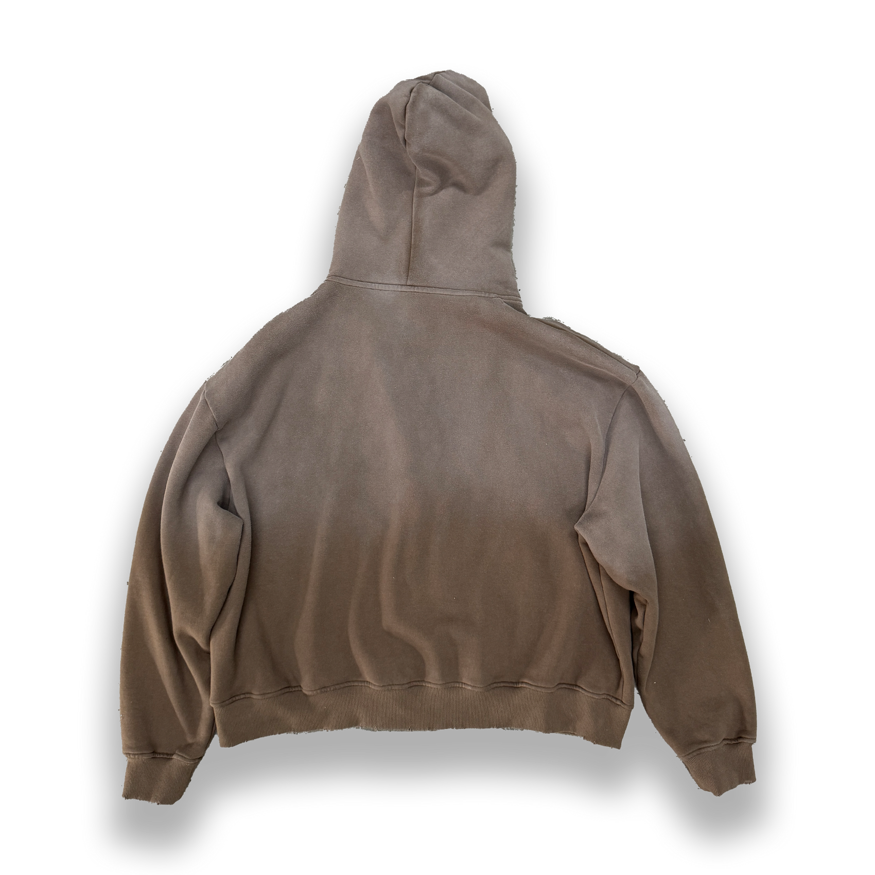 'BROWN' SUN-DRIED ZIP-UP HOODIE