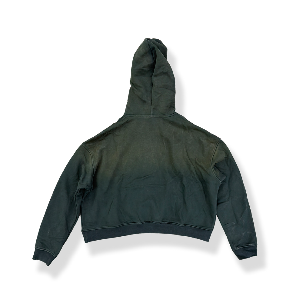 'GREEN' SUN-DRIED CROPPED HOODIE