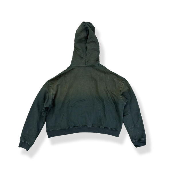 'GREEN' SUN-DRIED CROPPED HOODIE