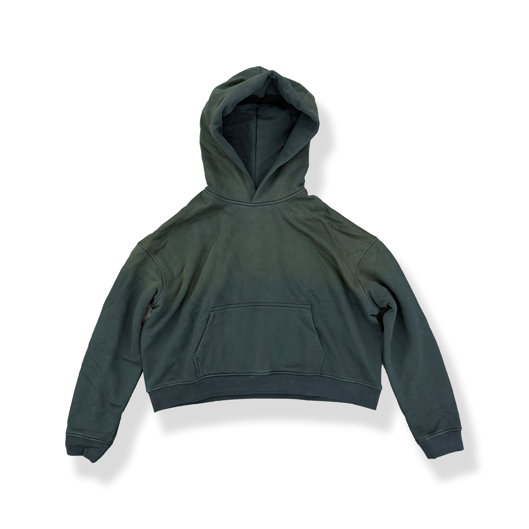 'GREEN' SUN-DRIED CROPPED HOODIE