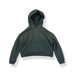'GREEN' SUN-DRIED CROPPED HOODIE