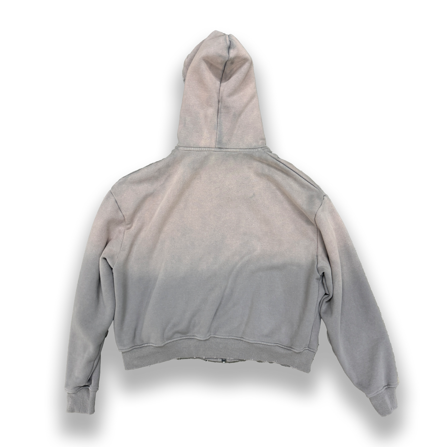 'GREY' SUN-DRIED ZIP-UP HOODIE