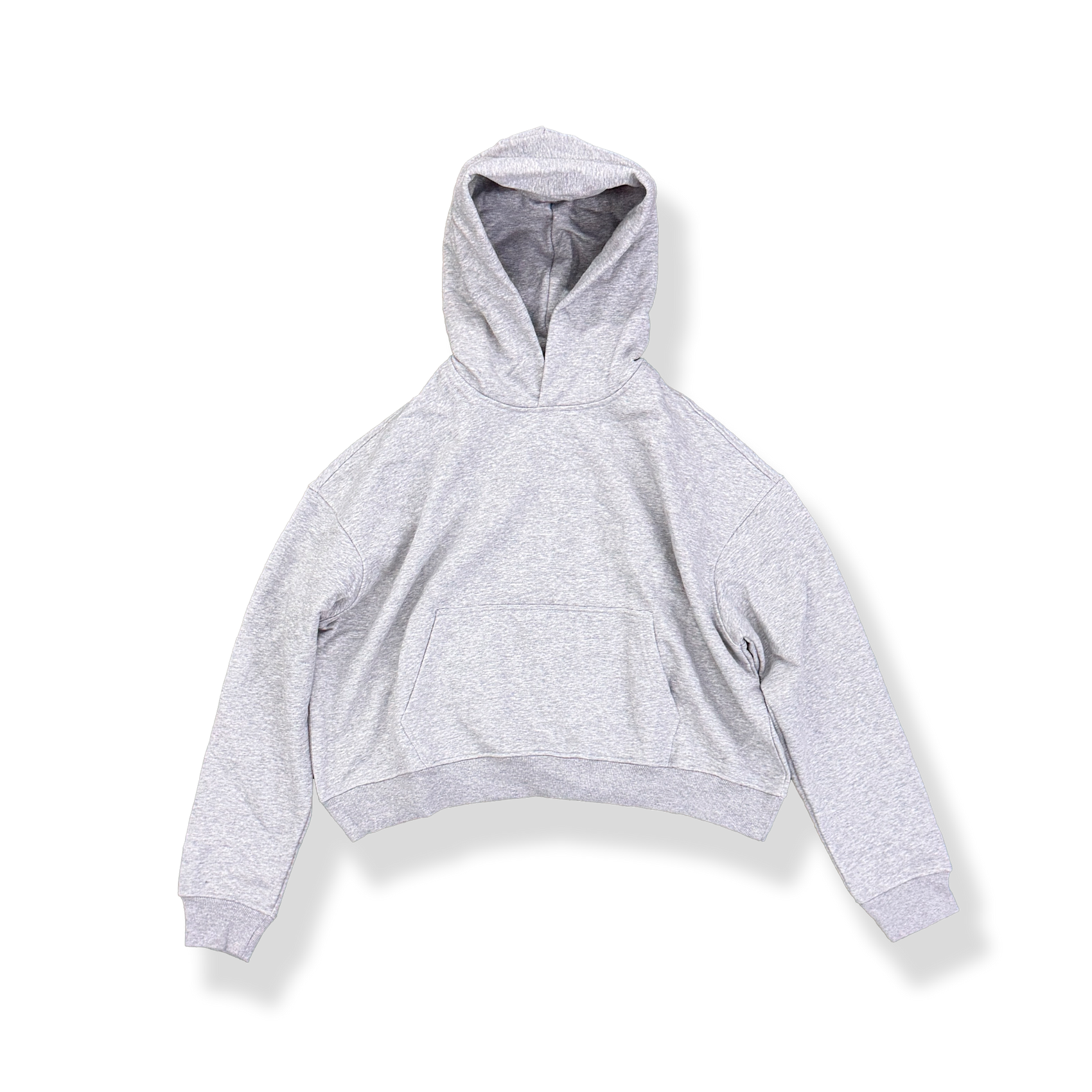 'HEATHER' SUN-DRIED CROPPED HOODIE
