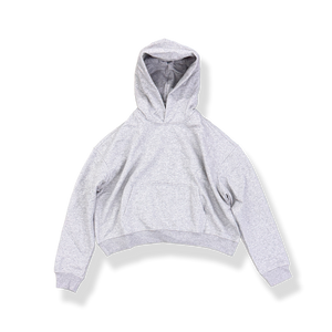 'HEATHER' SUN-DRIED CROPPED HOODIE