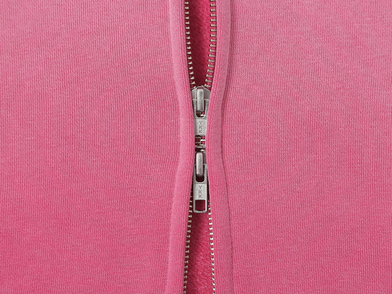 'PINK' WASHED ZIP-UP HOODIE
