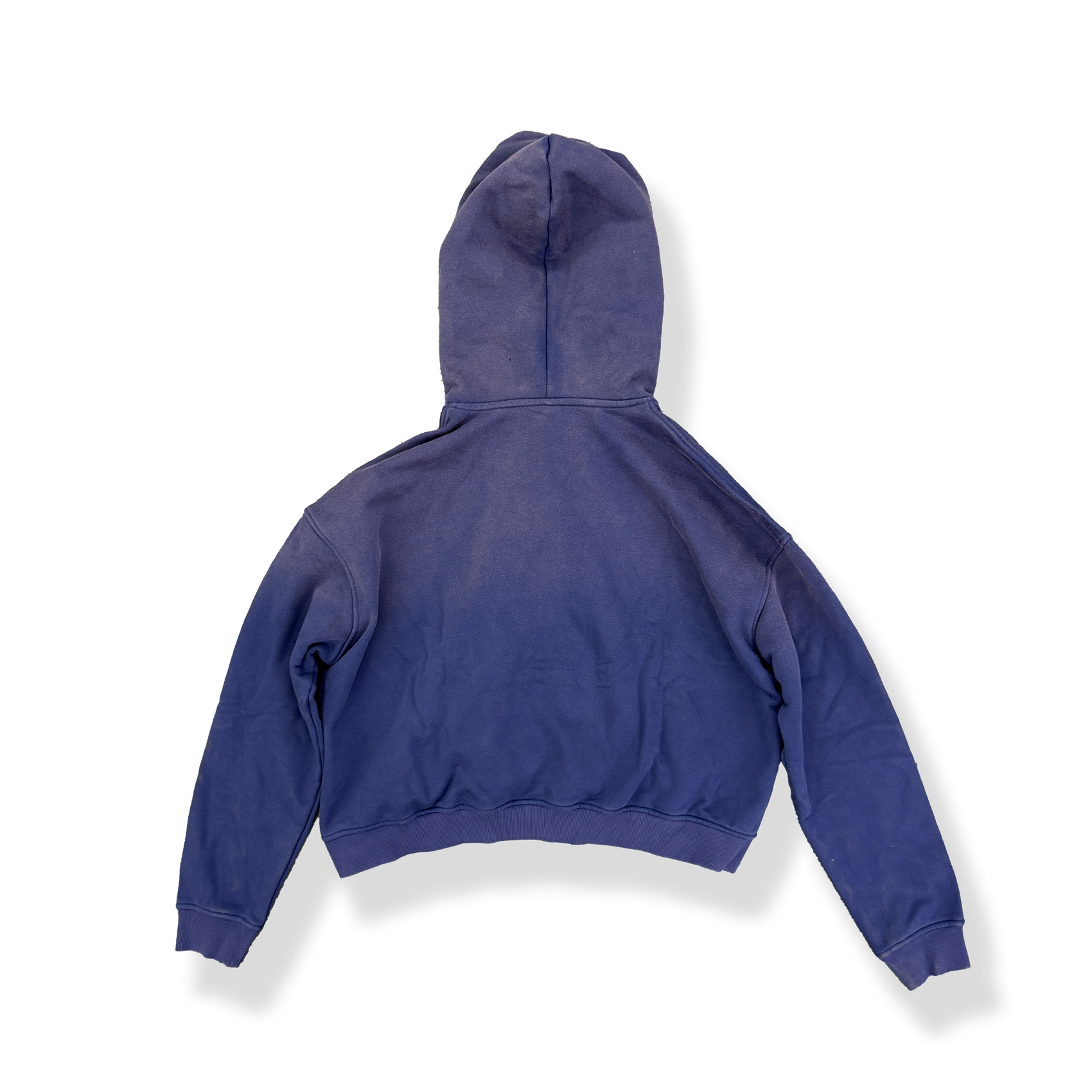 'NAVY' SUN-DRIED CROPPED HOODIE