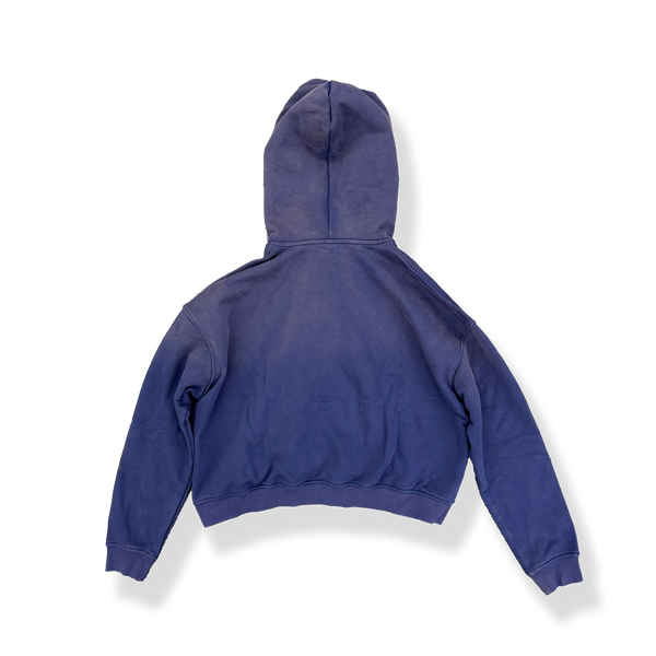 'NAVY' SUN-DRIED CROPPED HOODIE