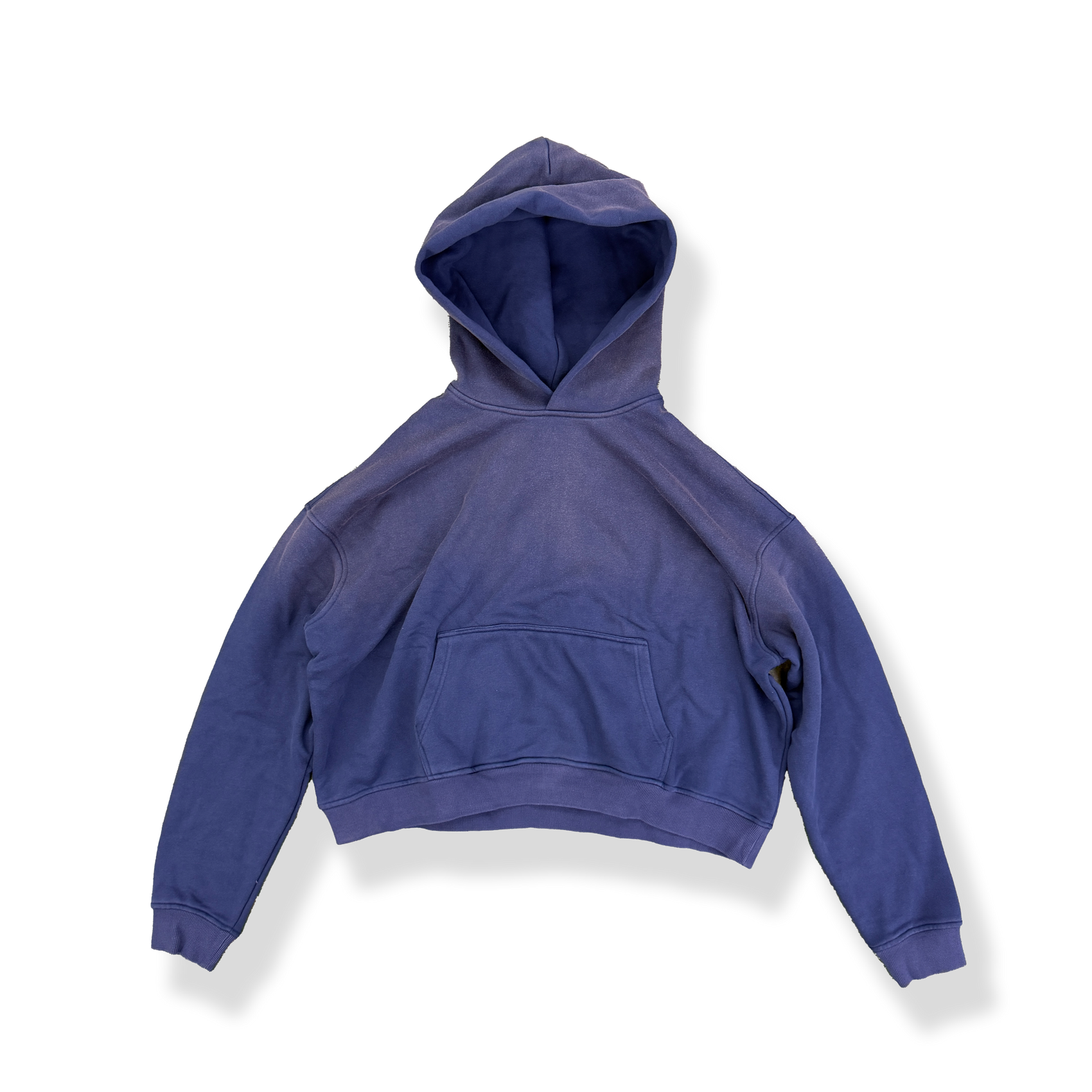 'NAVY' SUN-DRIED CROPPED HOODIE