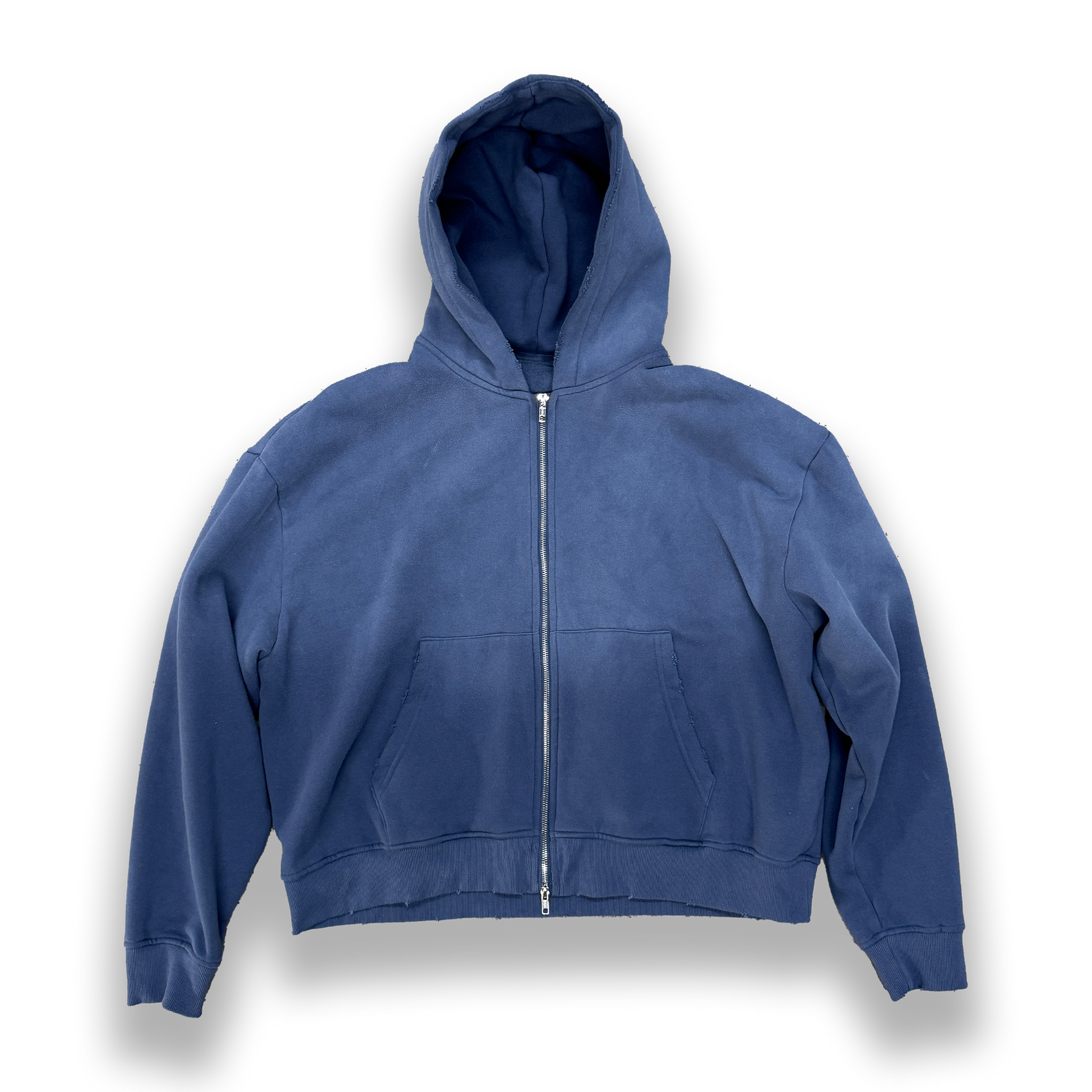 'NAVY' SUN-DRIED ZIP-UP HOODIE
