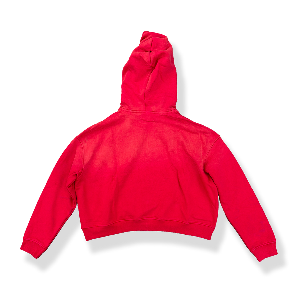 'RED' SUN-DRIED CROPPED HOODIE