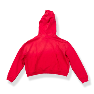 'RED' SUN-DRIED CROPPED HOODIE