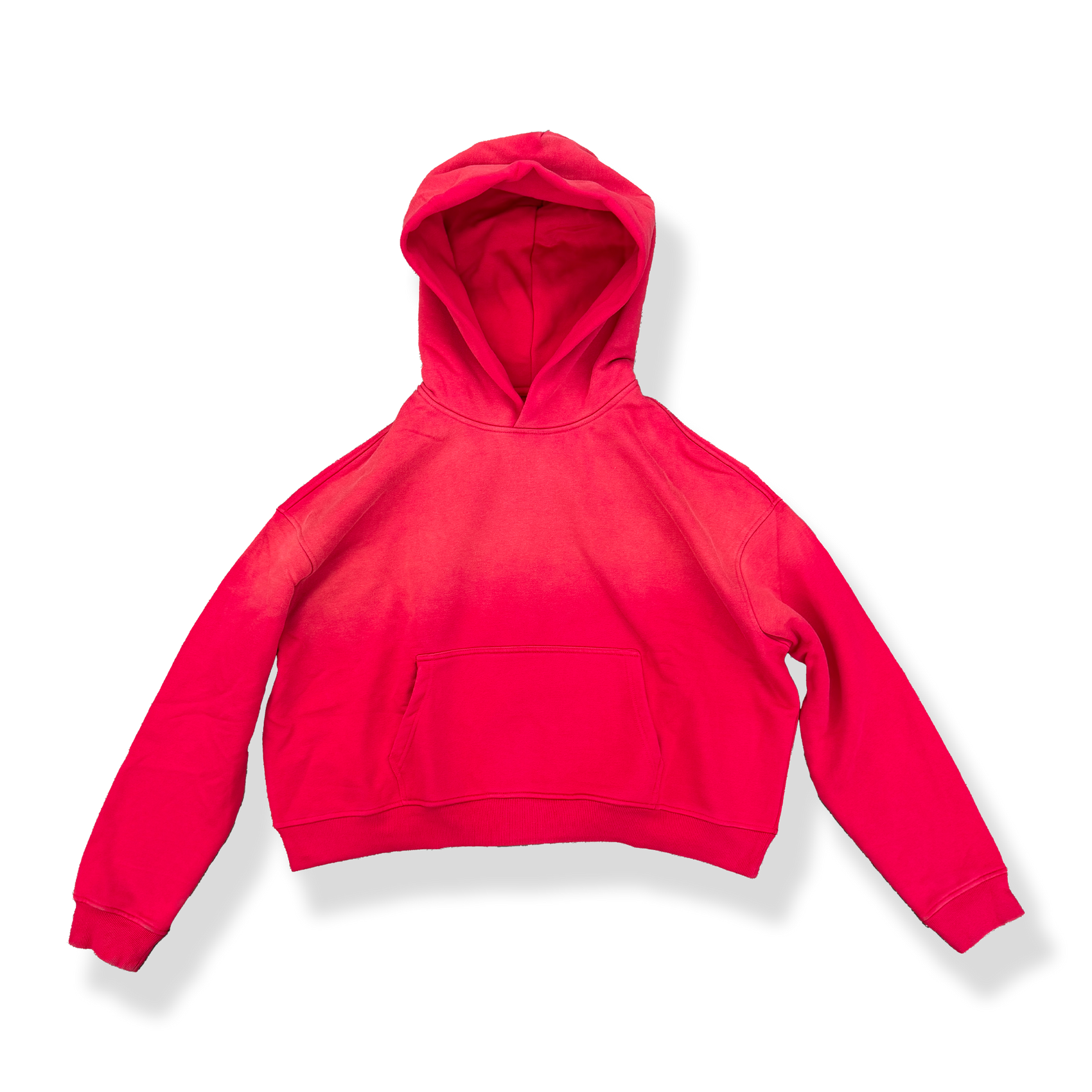 'RED' SUN-DRIED CROPPED HOODIE